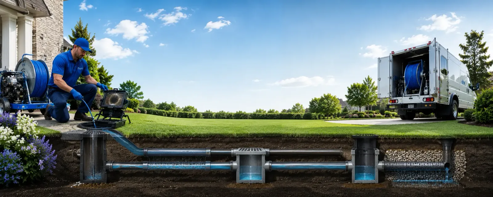 Outdoor drain cleaning information for Shacklefords, VA